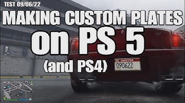 TEST MAKING CUSTOM PLATES FOR PS5 - UPDATE Criminal Enterprises