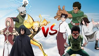 Who Is Strongest Team Kakashi Vs Team Guy