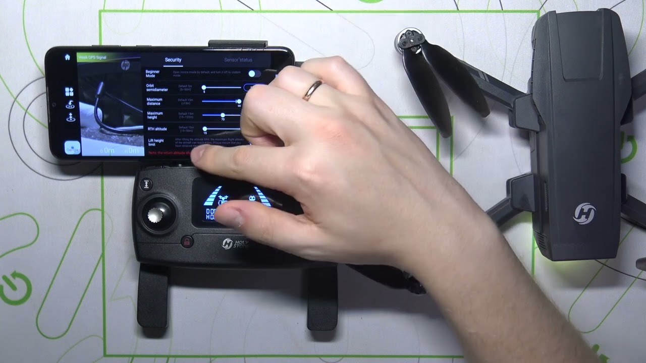 HOLY STONE HS720G - How to Adjust RTH Altitude | Set RTH Altitude