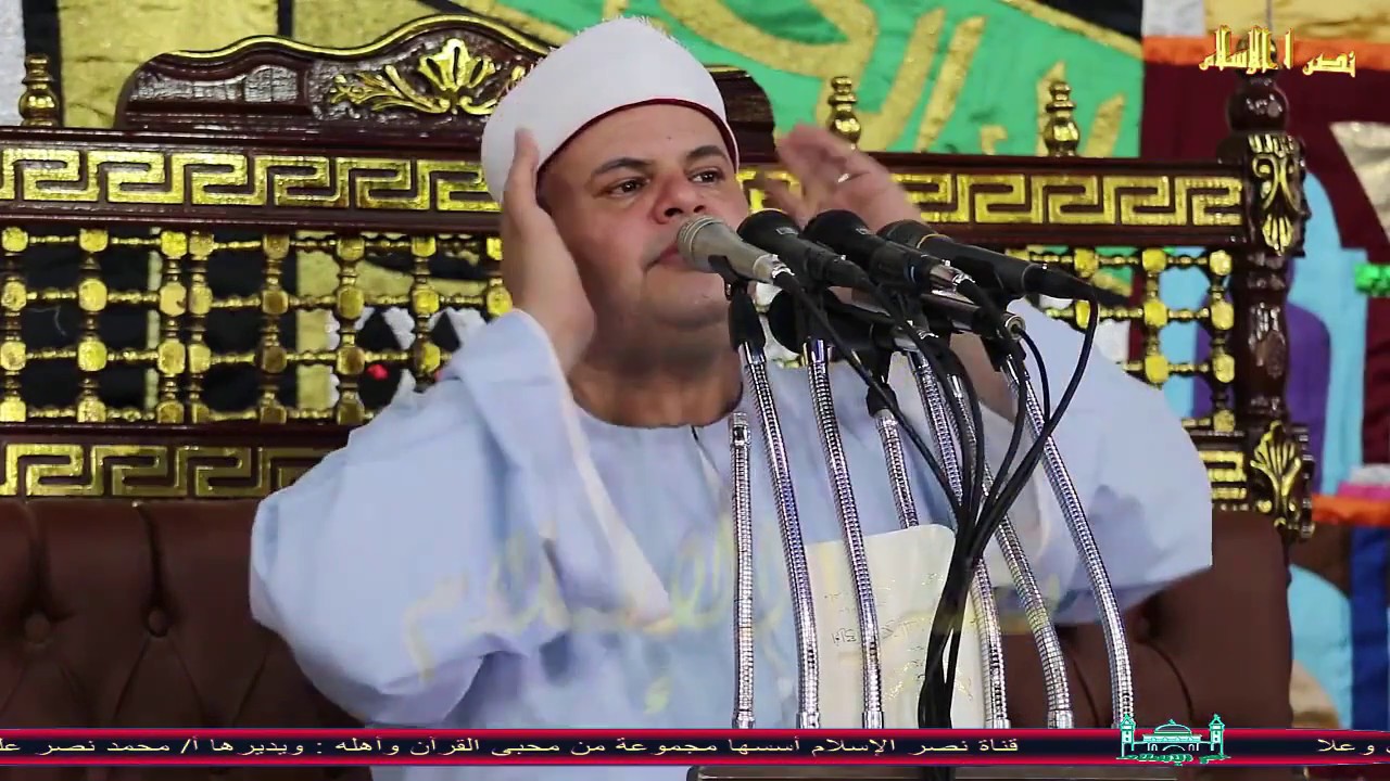 الشيخ صديق المنشاوي ليله عرس المستشار فهد ماهر بادي ابو جلع الهيكي بأولاد علي بالمنشأه30-7-2018م