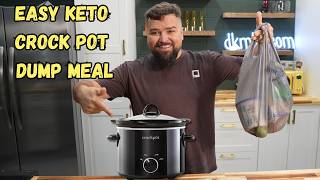 This Cottage Cheese Keto Crockpot Dump Recipe is amazing and easy!