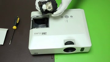 How to replace the projector lamp for 3M CL66X