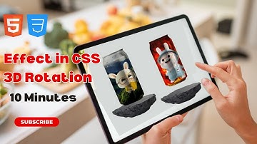 Make 3D Rotation Effect Using CSS Only |Create 3D Rotation Effect Using CSS | Step-by-Step Tutorial