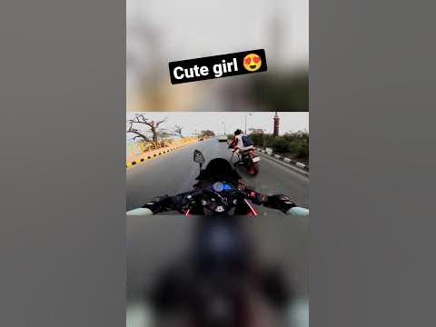 Cute girl 😘 mere bike par pahli bar baithi #short #shorts #cutegirl # ...