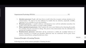 PSY510 Lecture 40 Organisational Psychology Short Lecture VU Lectures