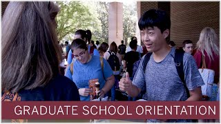 The Graduate School New Student Orientation 2018