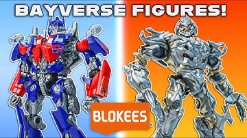 BAYVERSE MODEL KITS!! Transformers 2007 Movie Blokees Optimus + Megatron REVIEW!