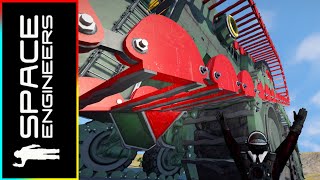 The Tank Tracks over Vanilla Wheels Mod!! - Space Engineers