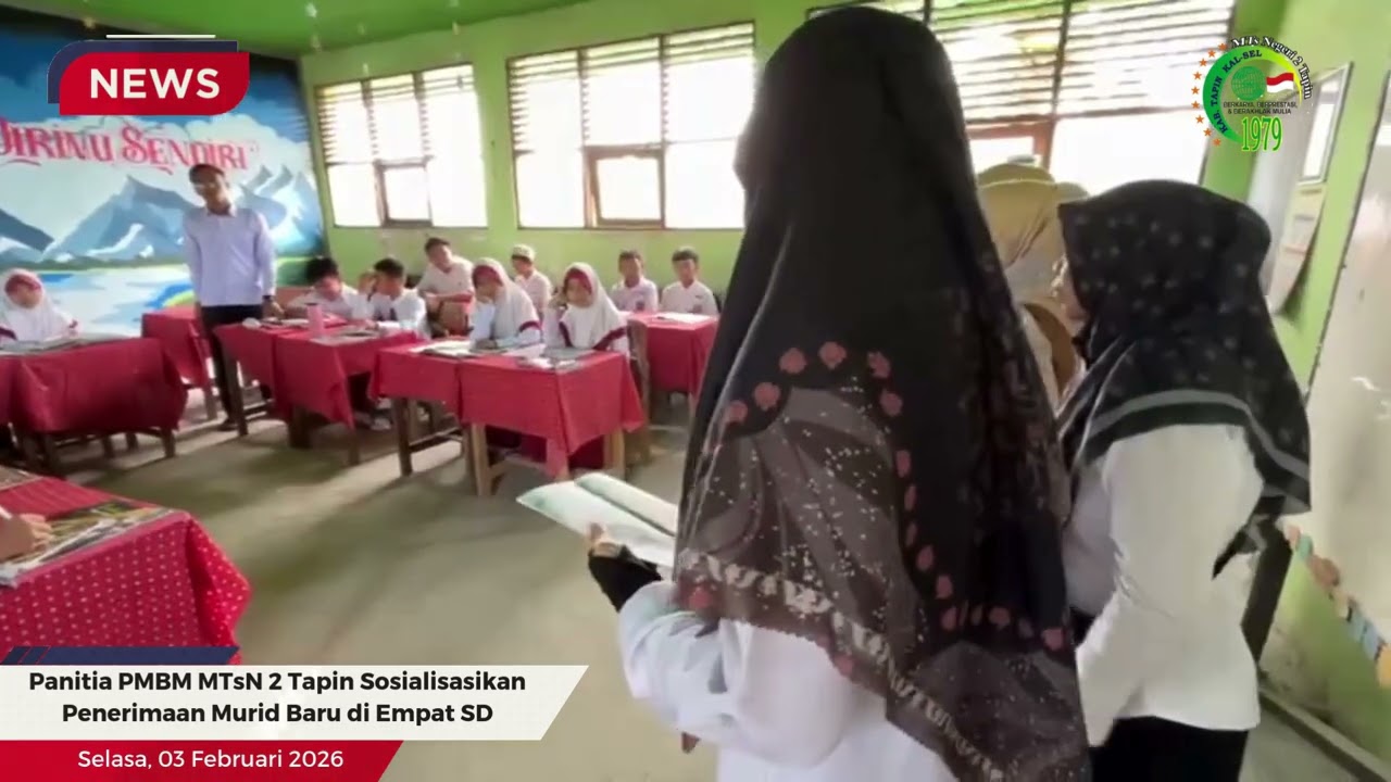 Panitia PMBM MTsN 2 Tapin Sosialisasikan Penerimaan Murid Baru di Empat SD