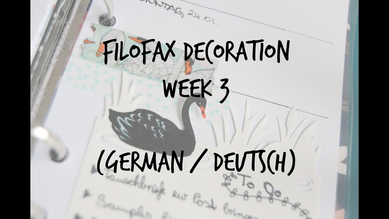 Filofax Decoration Week 3 (german/deutsch)