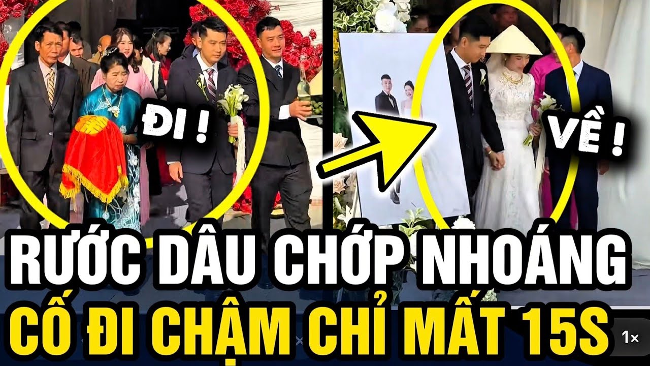 Độc lạ màn RƯỚC DÂU gần nhà, CỐ ĐI CHẬM LẮM RỒI nhưng chỉ được CÓ 15 GIÂY | Tin 3 Phút