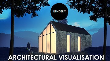 Architectural Visualisation Night scene Photoshop rendering  | by Render it