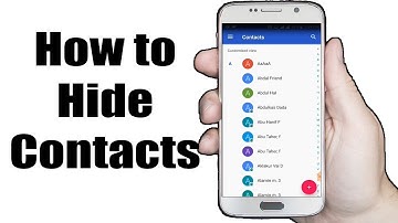 How to hide contact from contact list on an Android Phone