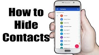 How to hide contact from contact list on an Android Phone screenshot 2