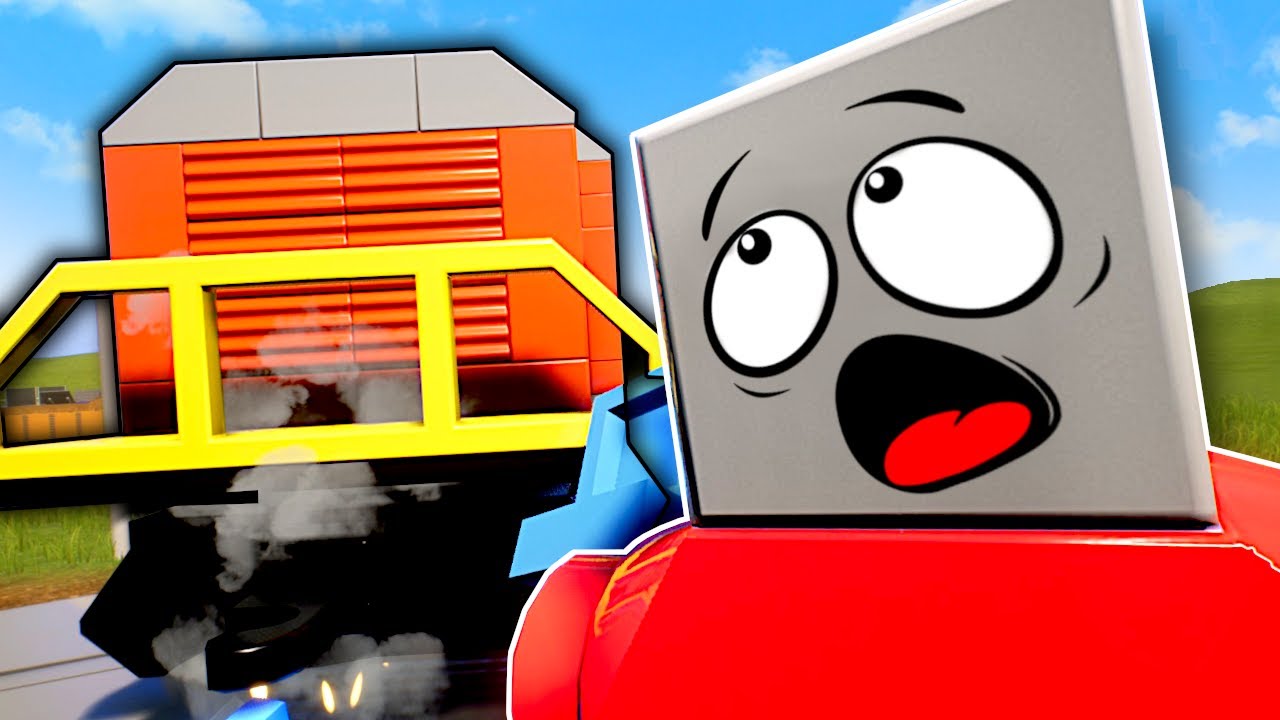 Lego Train Stopping attempt was a DISASTER! - Brick Rigs Multiplayer Gameplay