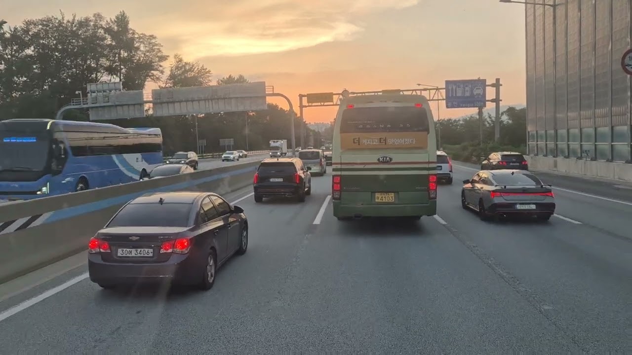 Sunset .