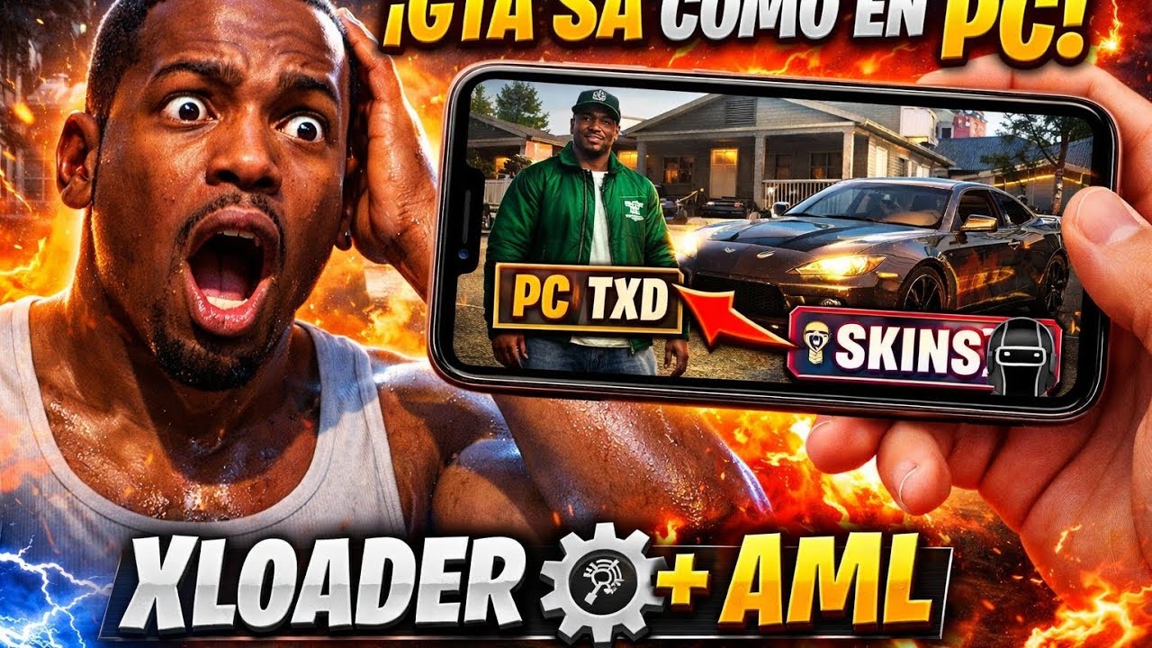 🔥 INSTALA TEXTURAS Y SKINS en GTA SA Android (XLoader + AML) | Como en ...
