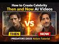 How to Create Celebrity Then and Now AI Videos | Predators (2010) Actors Tutorial