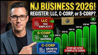 How To Register A Business in New Jersey 2026 (LLC, C-Corp Or S-Corp) Which Business Entity is Best?