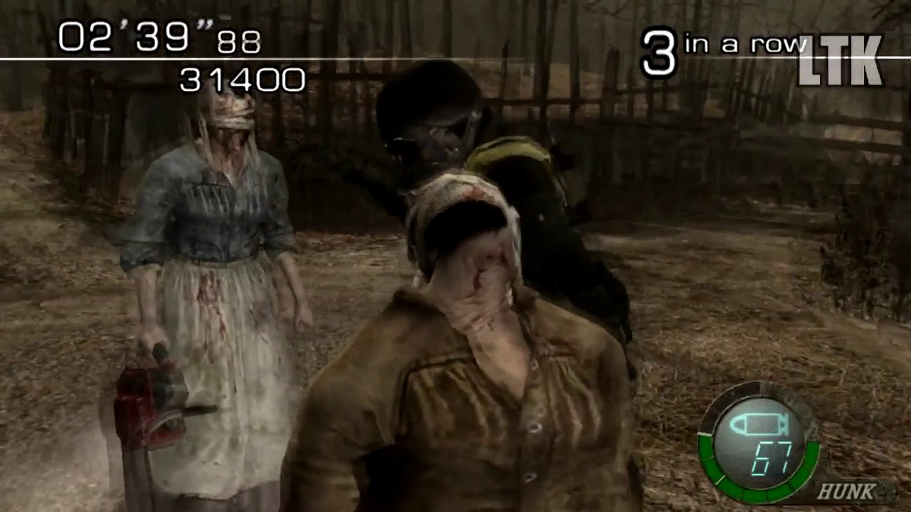 Resident Evil 4 HD Handcannon Guide - HUNK Village 140,129 [5 Stars]