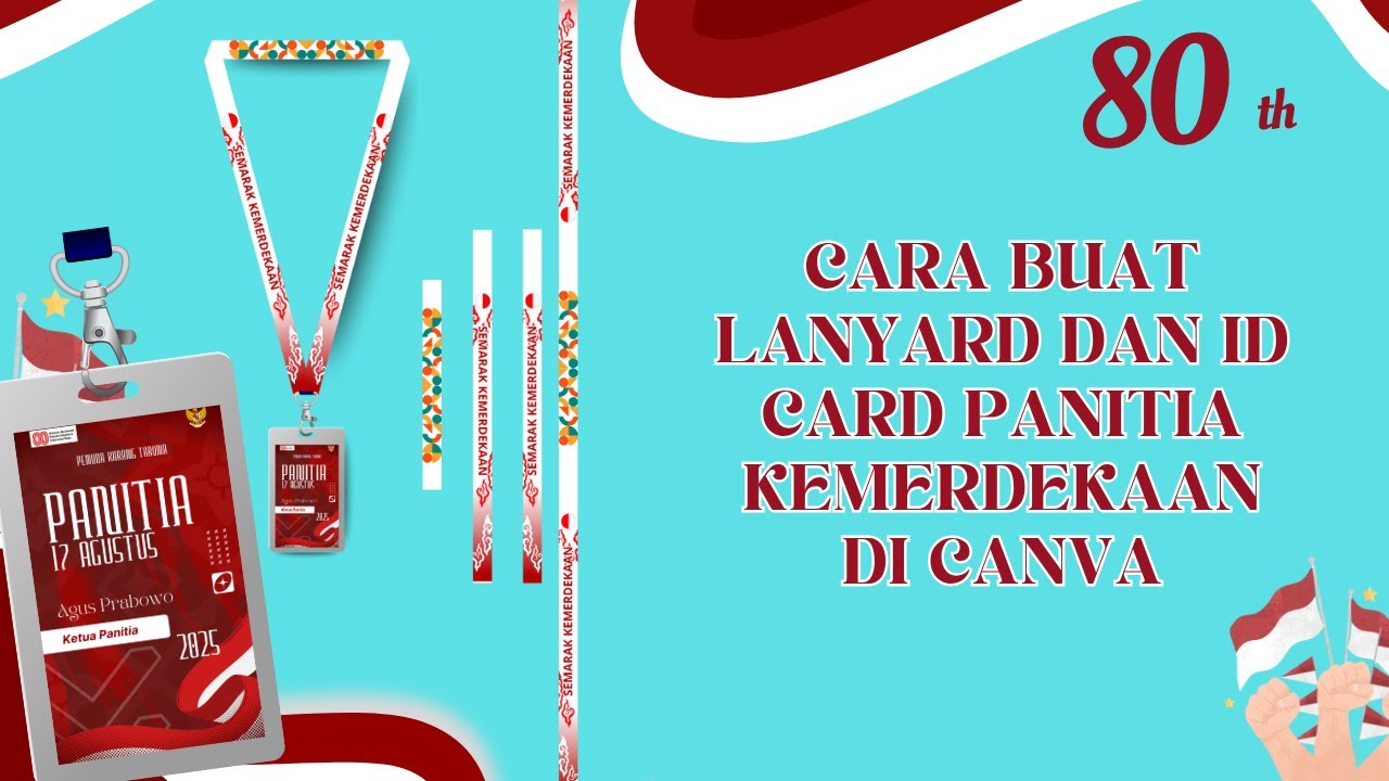 Cara Buat Lanyard dan ID Card Panitia Kemerdekaan di Canva