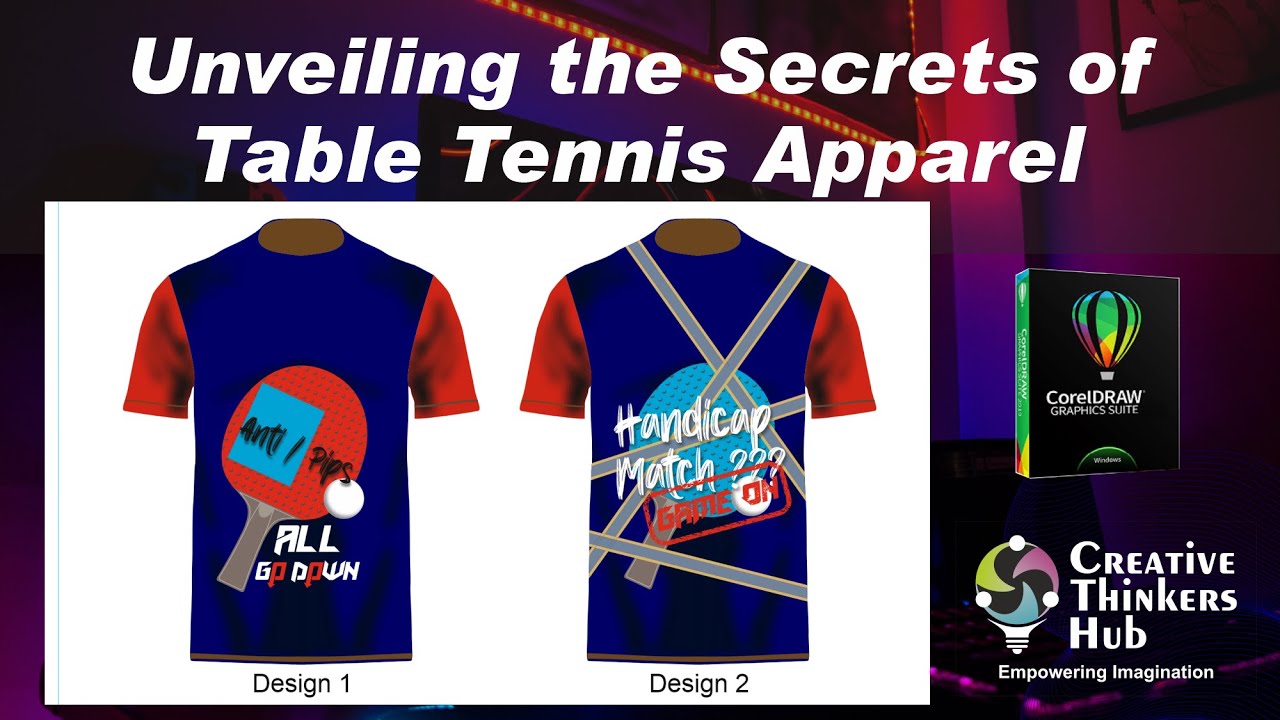 Unveiling the Secrets of Table Tennis Apparel in CorelDRAW YouTube