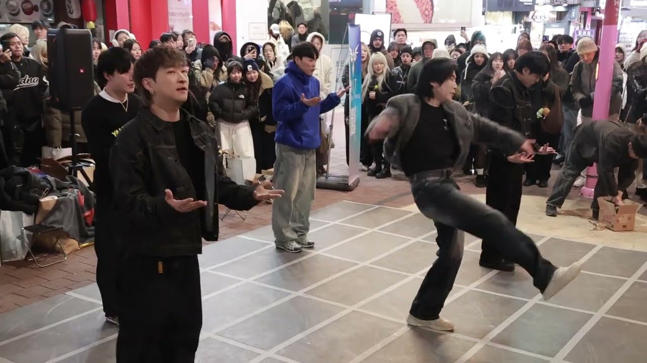 Kpop&JHKTV]WIT&GOD&dongmin Hayeon hongdae kpop&Bboy 위트&하연 홍대케이팝댄스
