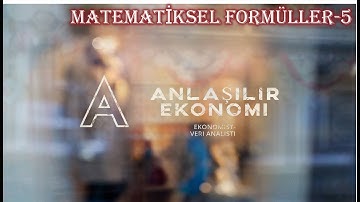 Anlaşılır Ekonomi Excel Matematiksel Formüller-5 (LOG10-LOG-LN)