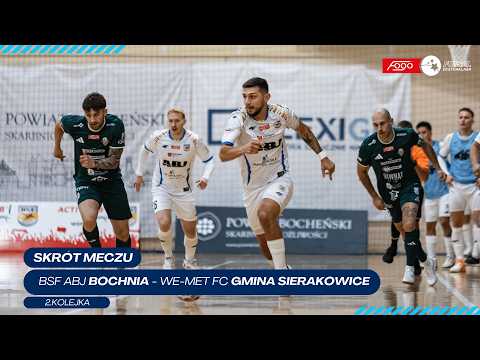 BSF ABJ Bochnia - We-Met Futsal Club Gmina Sierakowice 2:1 SKRÓT 2. kolejka (2026/27)