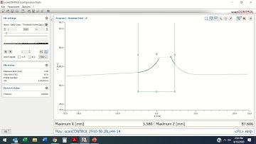 Micro Epsilon LLT software training Anchor & results combine