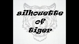 silhouette of tiger time lapse 17.3x drawing art