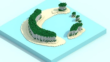 Island - MagicaVoxel Creation [Speed Art]