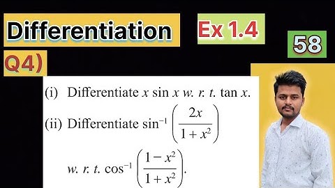 ✅ “Differentiation Ex 1.4 Q 4 Part-58 | Class 12 Maths  | Altaf Sir”