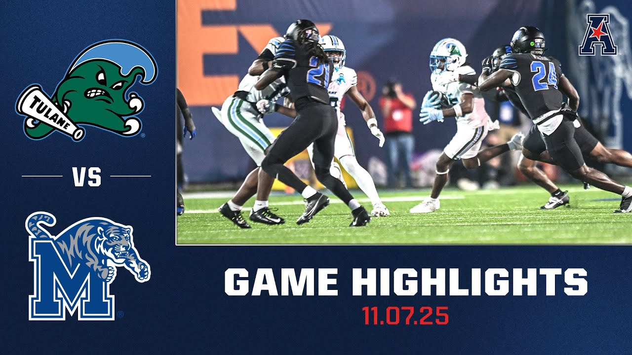 Лучшие моменты футбольного матча «Тулейн» — «Мемфис» | 7 ноября 2025 г.
