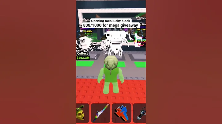 opening taco lucky block #shorts #stealabrainrot