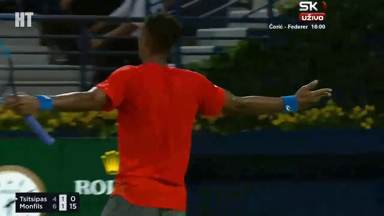 Stefanos Tsitsipas VS Gael Monfils EPIC Match!! Dubai 2019 HD Highlights