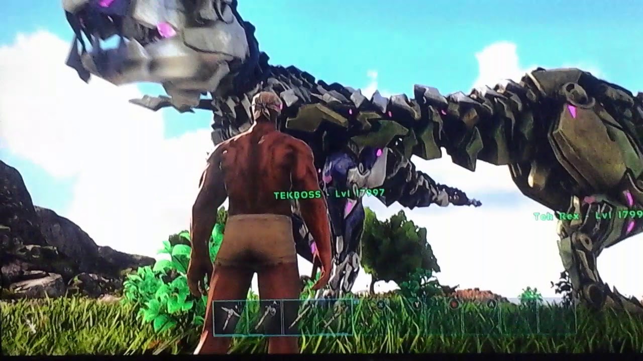 ark survival evolved summon bionic rex and rex saddle youtube