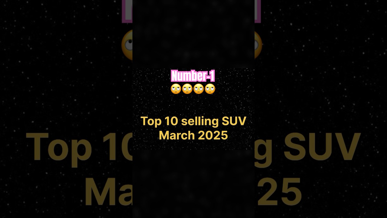 Top 10 selling SUV march 2025 | MotorX | 