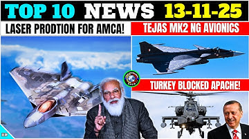 TOP Defence Updates | Laser Prodtion AMCA & Tejas! | Tejas Mk2 NG Avionics | Turkey Blocked Apache!