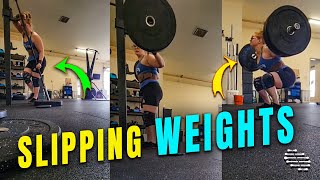 Weights Slipped off Bar as Lady Was Working Out