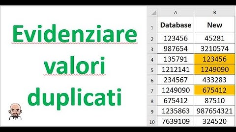 Individuare (ed evidenziare) valori duplicati con Excel