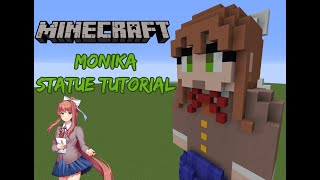 Minecraft Tutorial RE-DO: Monika Statue (Doki Doki Literature Club)
