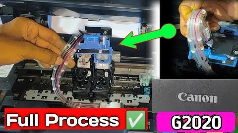 How to fix Canon G2020 & G3010 ink problem, Refill ink, Blank print, colourprint problem | Hindi