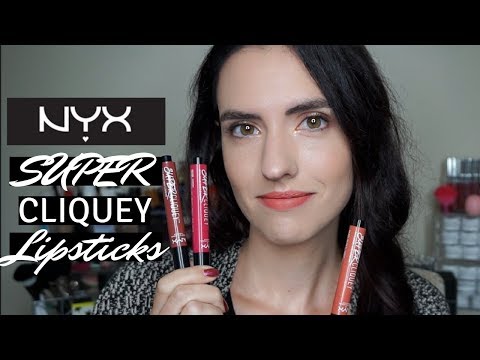 Video: NYX Super Cliquey matēta lūpu krāsa sarkanā pārskatā