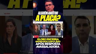 Globo encerra entrevista com Flavio Bolsonaro do nada #bolsonaro #lula #politica #g1 #brasil