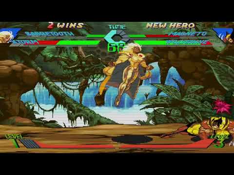 X-Men vs. Street Fighter - Sabretooth, Storm vs. Magneto, Wolverine 2