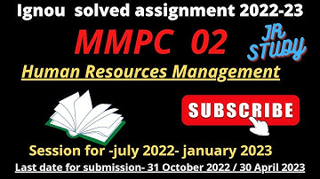 MMPC 02 Solved Assignment 2022-23 | MMPC 02  Solved Assignment 2022-2023 | MMPC 02 Assignment PDF