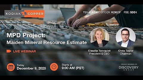 Webinar - MPD Project: Maiden Mineral Resource Estimate (December 9, 2025)