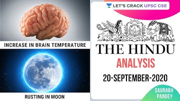 20-September-2020 | The Hindu Newspaper Analysis | Current Affairs for UPSC CSE/IAS | Saurabh Pandey