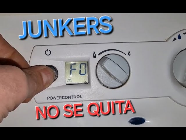 Calentador junkers FO no se quita de la pantalla.